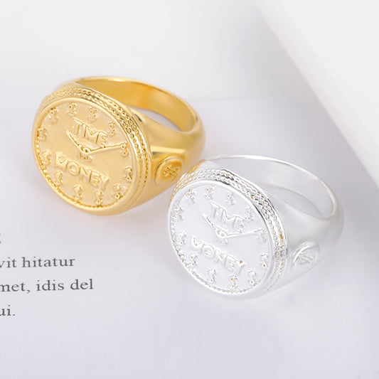 Men's And Women's Watch Ring Hip-hop Style